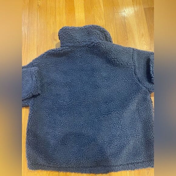 NIKE NSW Swoosh Sherpa Jacket Blue White Women’s Size S,M,L,XL DD5620-437 - Picture 2 of 2